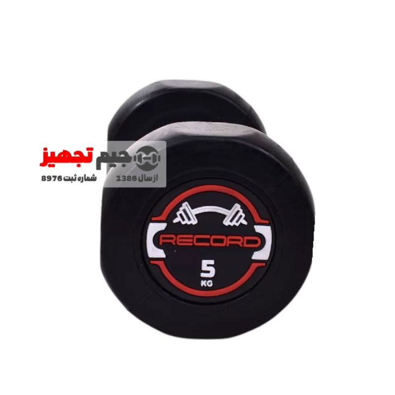 دمبل گرد استپ دار رکورد 5 کیلوگرم یک جفت - Image 2