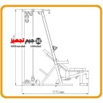 Squat Rack with Cable Puller and HE Bench