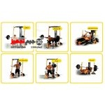 دستگاه بدنسازی رک اسکات با سیمکش و نیمکت مدرج HE - Image 4