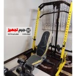 Squat Rack with Cable Puller and HE Bench